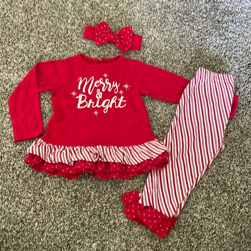 Wyatt & Willow boutique 2T/3T Christmas set